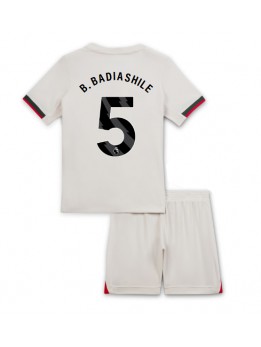 Chelsea Benoit Badiashile #5 Replika Borta Kläder Barn 2025-26 Kortärmad (+ byxor)